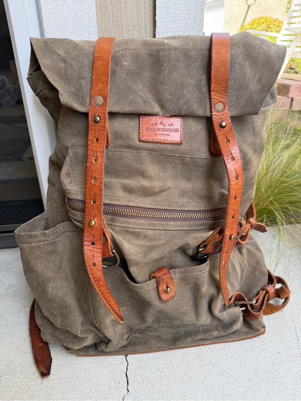 Bradley Mountain The Wilder Bag-Field Tan Incredible Waxed Canvas bag Backpack - Picture 5 of 16